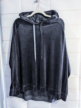 Active Zone Velvet Hoodie With Kangaroo 🦘 Pocket Super Soft Oversized Fit 2X